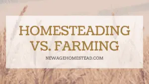 Homesteading Vs Farming