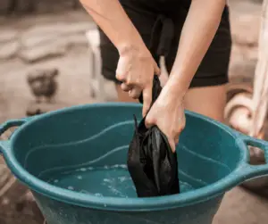 washing clothes